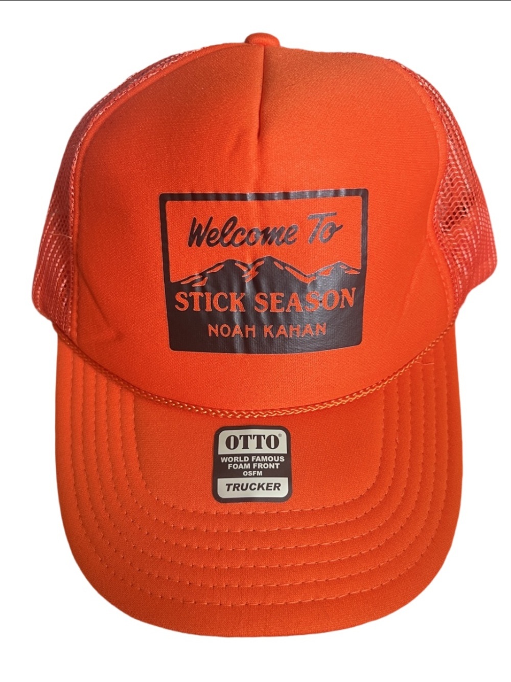 Noah Kahan Stick Season Orange Hat NEW